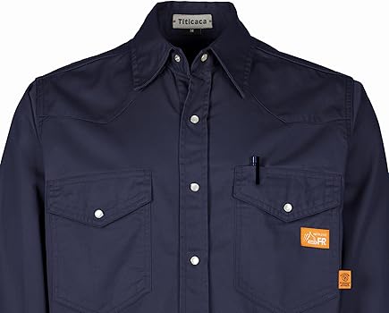 Amazon.com: Titicaca FR Work Shirt Pearl Snaps Flame Resistant